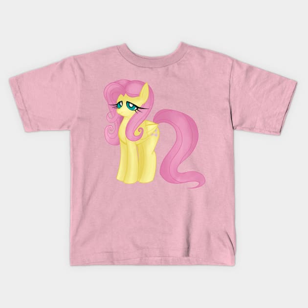 Fluttershy Kids T-Shirt by InsomniaQueen